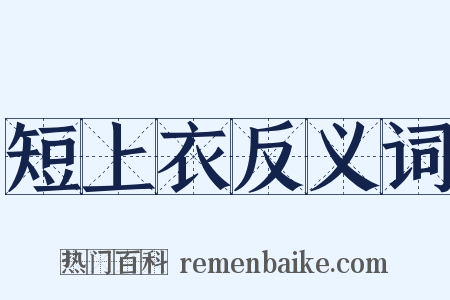 短上衣反义词是什么意思的图片